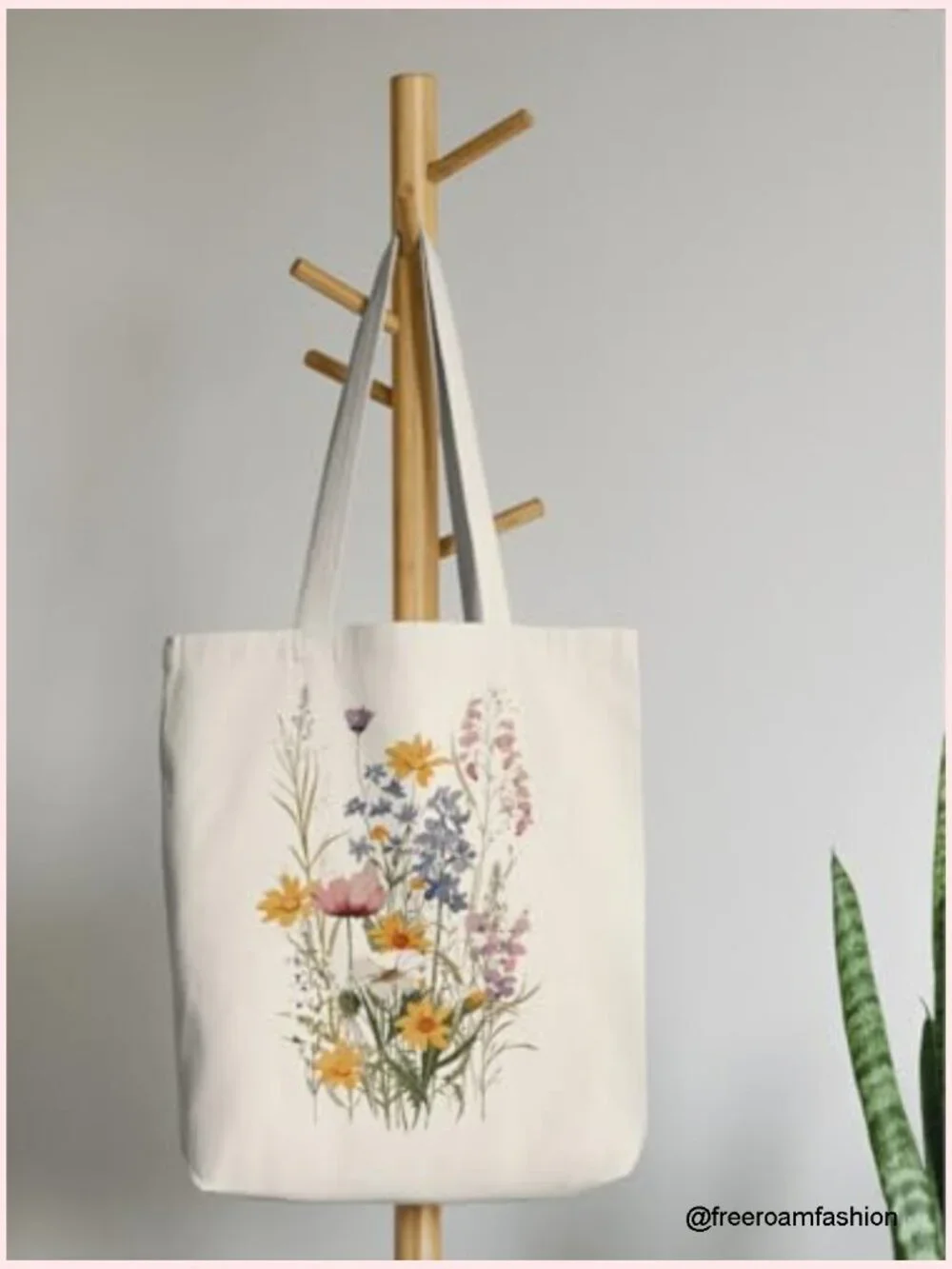 Canvas Tote Bag with Inner Pocket, Heavyweight 13.8x15.7, Reusable Grocery Bag